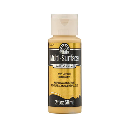 FolkArt Multi-Surface Metallic Paint 2oz - 2965 14K Gold