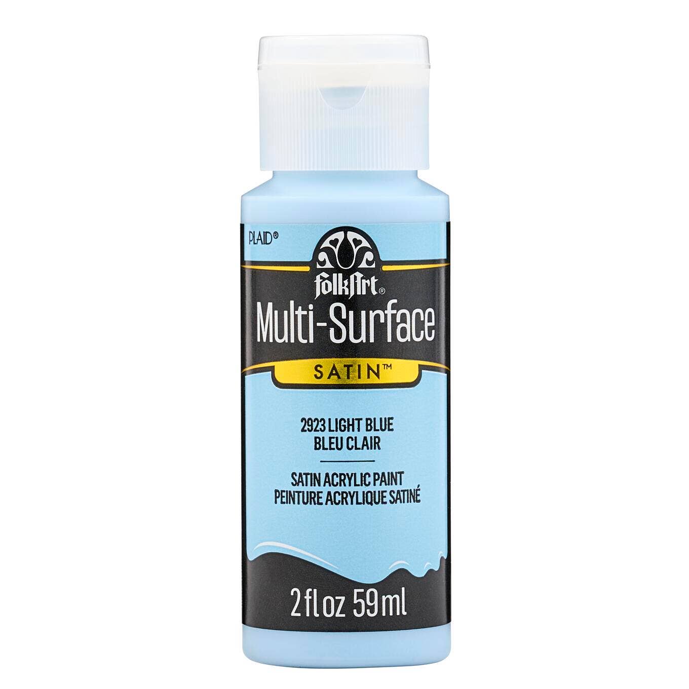 FolkArt Multi-Surface Satin Acrylic Paint 2 oz - 2923 Light Blue
