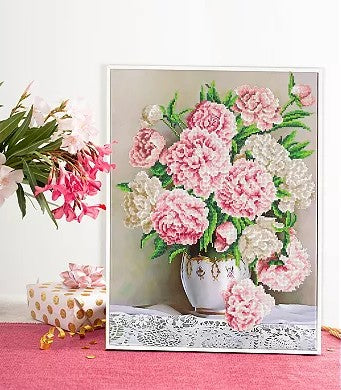 Carnation Bouquet - Diamond Painting Art Kit - 17.7” x 23.6”