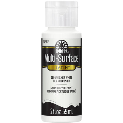 FolkArt Multi-Surface Satin Acrylic Paint 2 oz - 2894 Wicker White