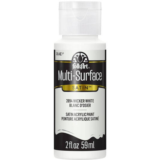 FolkArt Multi-Surface Satin Acrylic Paint 2 oz - 2894 Wicker White