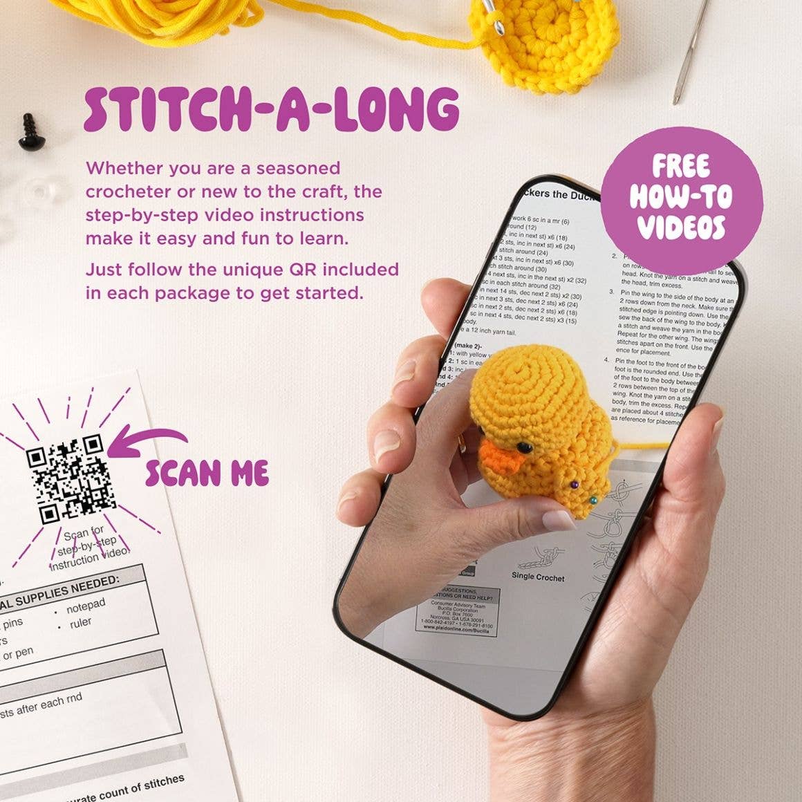 Bucilla ® Amigurumi Crochet Kit - Dion the Dog 5"