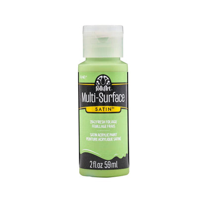 FolkArt Multi-Surface Satin Acrylic Paint 2 oz - 2942 Fresh Foliage
