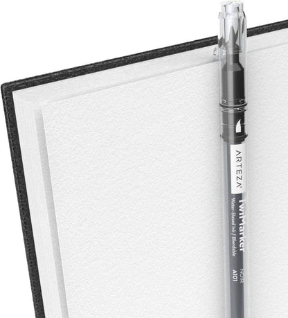 Arteza® Spiral-Bound Black Hardcover Sketchbook