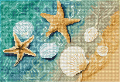 Crystal Shore (Square) - Diamond Dotz Art Kit - 16” x 11”