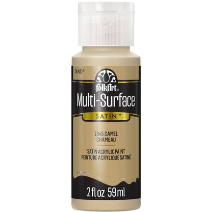 FolkArt Multi-Surface Satin Acrylic Paint 2 oz - 2945 Camel