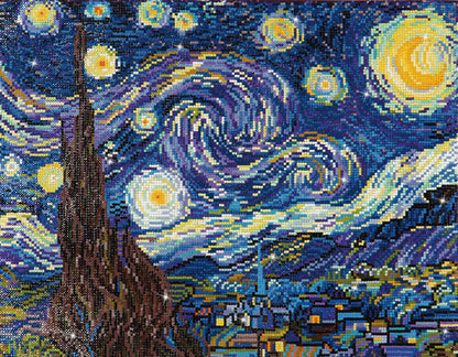 Diamond Dotz Art Kit - Starry Night (Van Gogh) - 16” x 20”