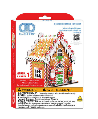 Diamond Dotz Art Kit 3D Gingerbread House
