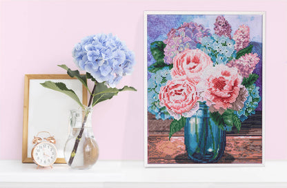 Pastel Bouquet - Diamond Dotz Art Kit - 13” x 16”