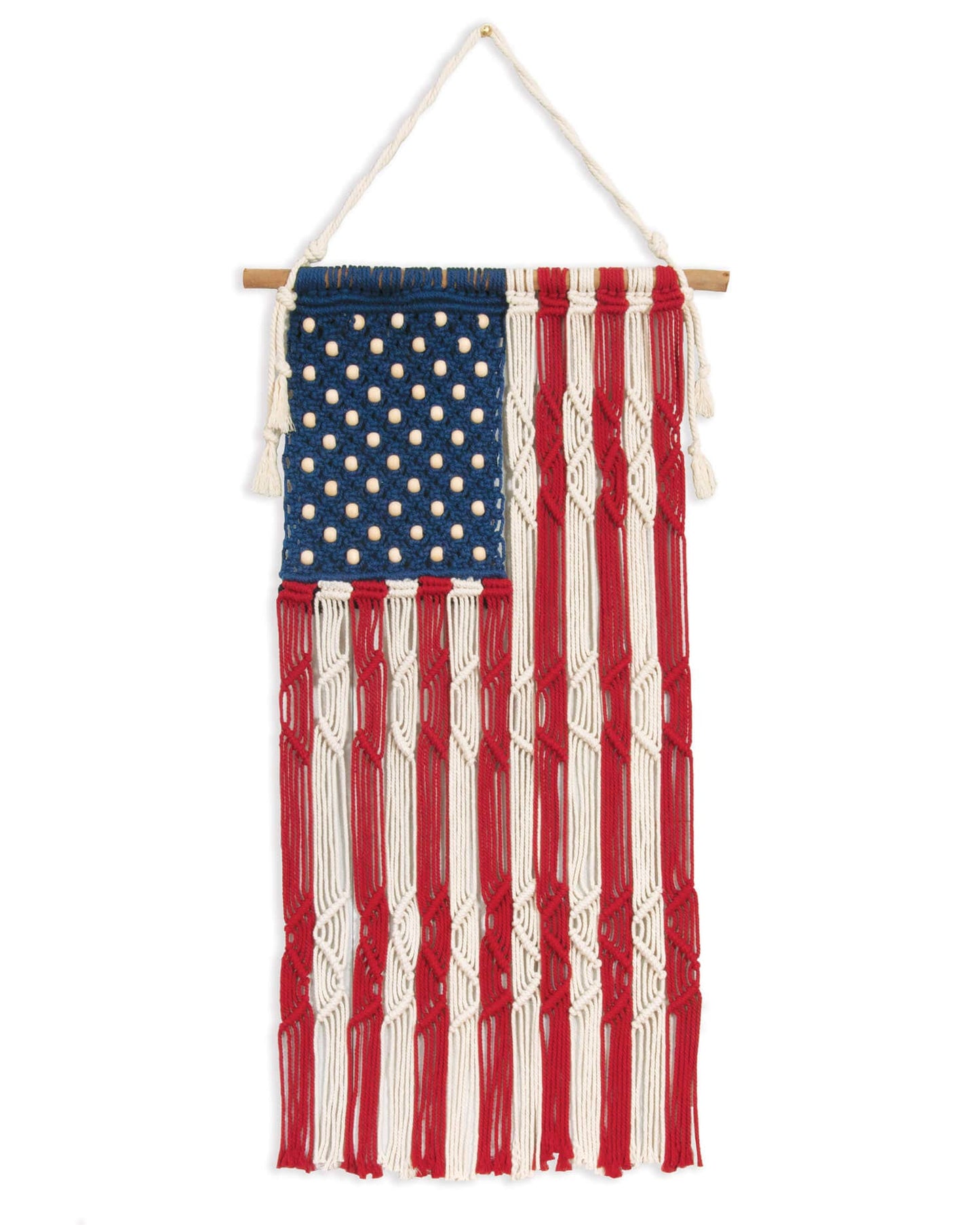 Make-ramé™ Macrame Flag Wall Hanging Kit - Old Glory