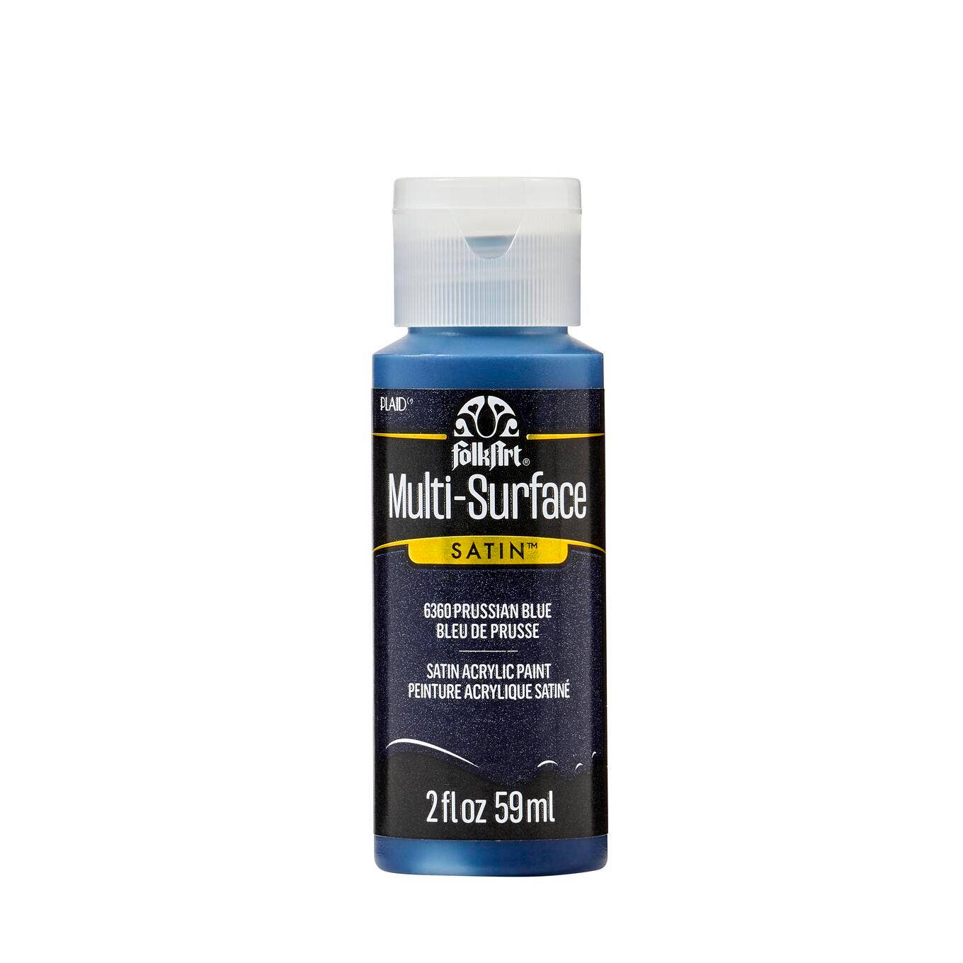 FolkArt Multi-Surface Satin Acrylic Paint 2 oz - 6360 Prussian Blue