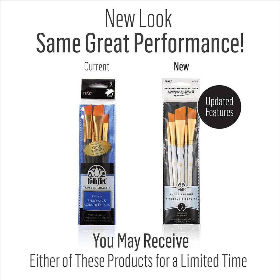 Folkart ® Angle Brush Set, 5-Piece