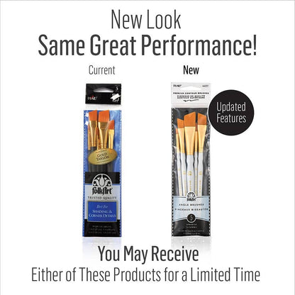 Folkart ® Angle Brush Set, 5-Piece