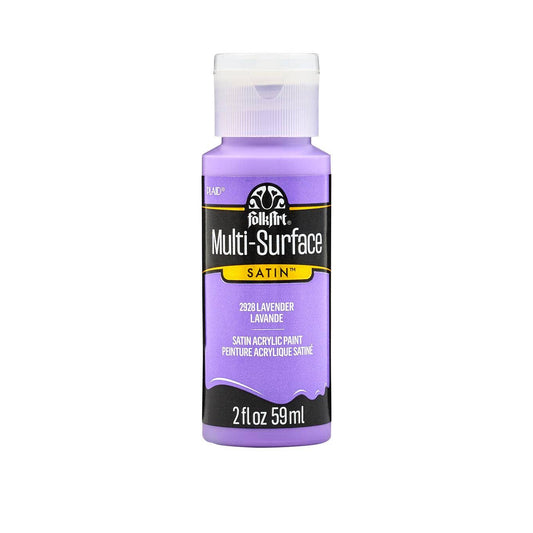 FolkArt Multi-Surface Satin Acrylic Paint 2 oz - 2928 Lavender