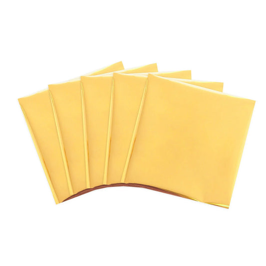 Set of yellow folders on a white background