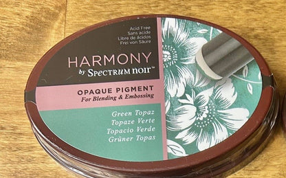 Spectrum Noir Harmony Opaque Pigment Ink Pad in the color Green Topaz. 