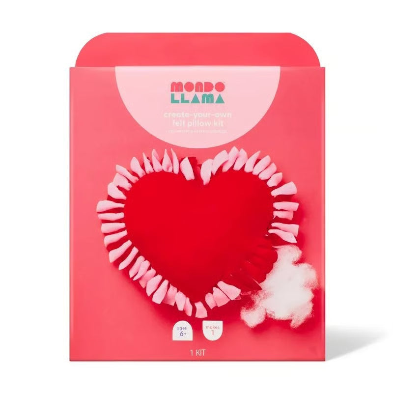 Mondo Llama create-your-own felt pillow kit