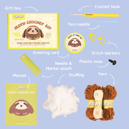 SLOTH Crochet Kit by YeeZhee