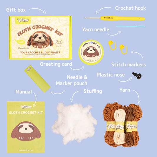 SLOTH Crochet Kit by YeeZhee