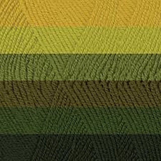 Close-up of green and yellow striped fabric texture