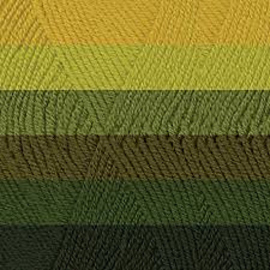 Close-up of green and yellow striped fabric texture
