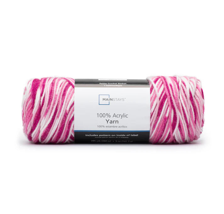 Mainstays 100% Acrylic Yarn - Pink Multi