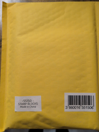Clear Stamp Blocks Acrylic Grid Rectangular - 3 pc Set
