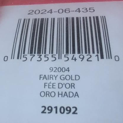 Product packaging with a label and barcode on a red background