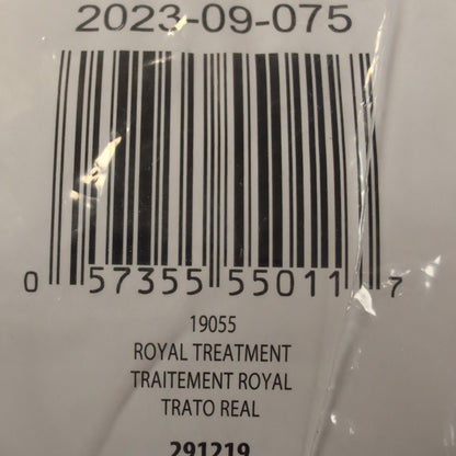 Bar code and text on a product label with a clear background
