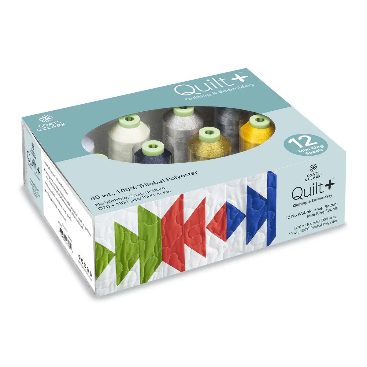 Coats Quilt+ Quilting & Embroidery NEUTRALS Thread 12 Spool Set