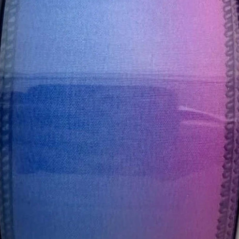 Ombré Blue Pink Purple  - 2.5" Wire-Edged Ribbon 50 yd Roll