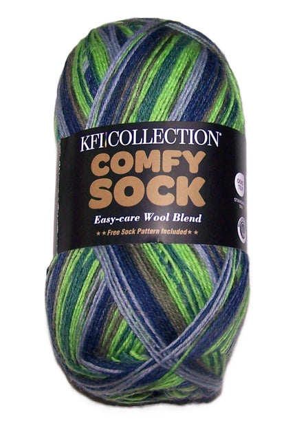KFI Comfy Sock Fingering / Sock Yarn Skein #03 Aquarius