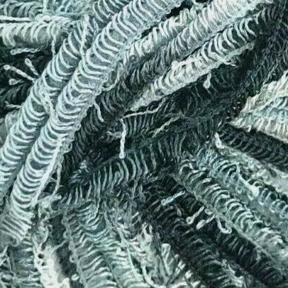 Close-up of textured material with wavy patterns