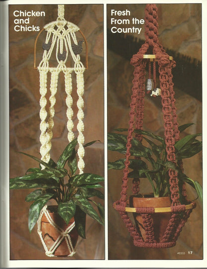 A New Look For Plant Hangers - Claire Lavin Pattern Instruction #8303