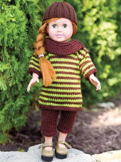 Easy Simply Stylish Outfits for 18" Dolls - Andra-Knight-Bowman Knitting Pattern Book