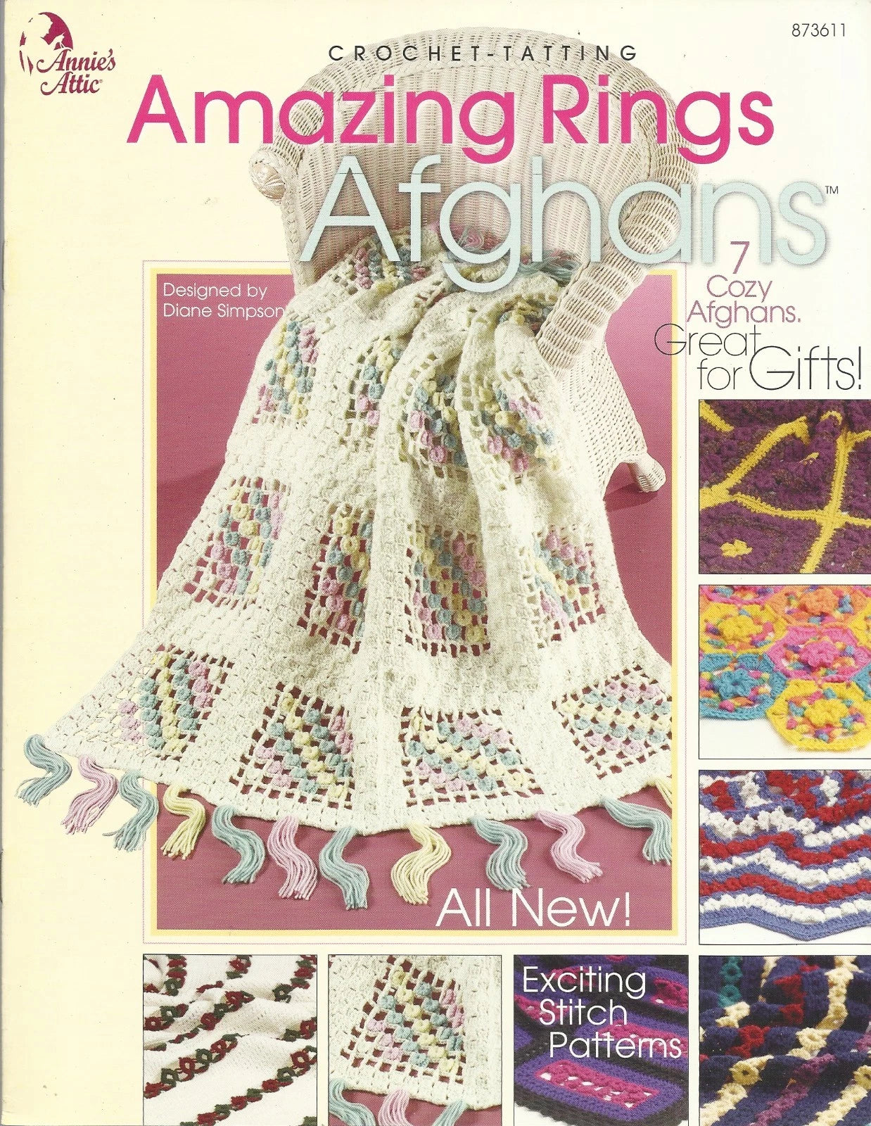 Amazing Rings Afghans Crochet Tatting Patterns Diane Simpson Annie's Attic