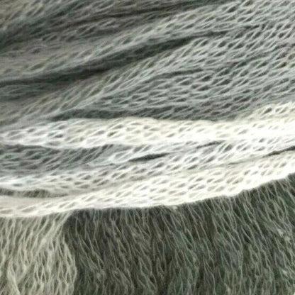 Close-up of gray and white textured fabric