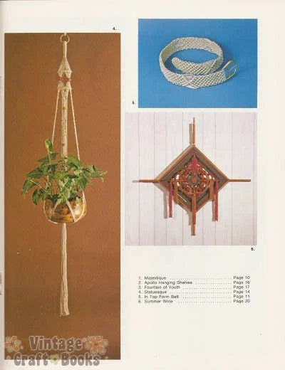 Macrame Artistry Leisure Time Vintage Instruction Book