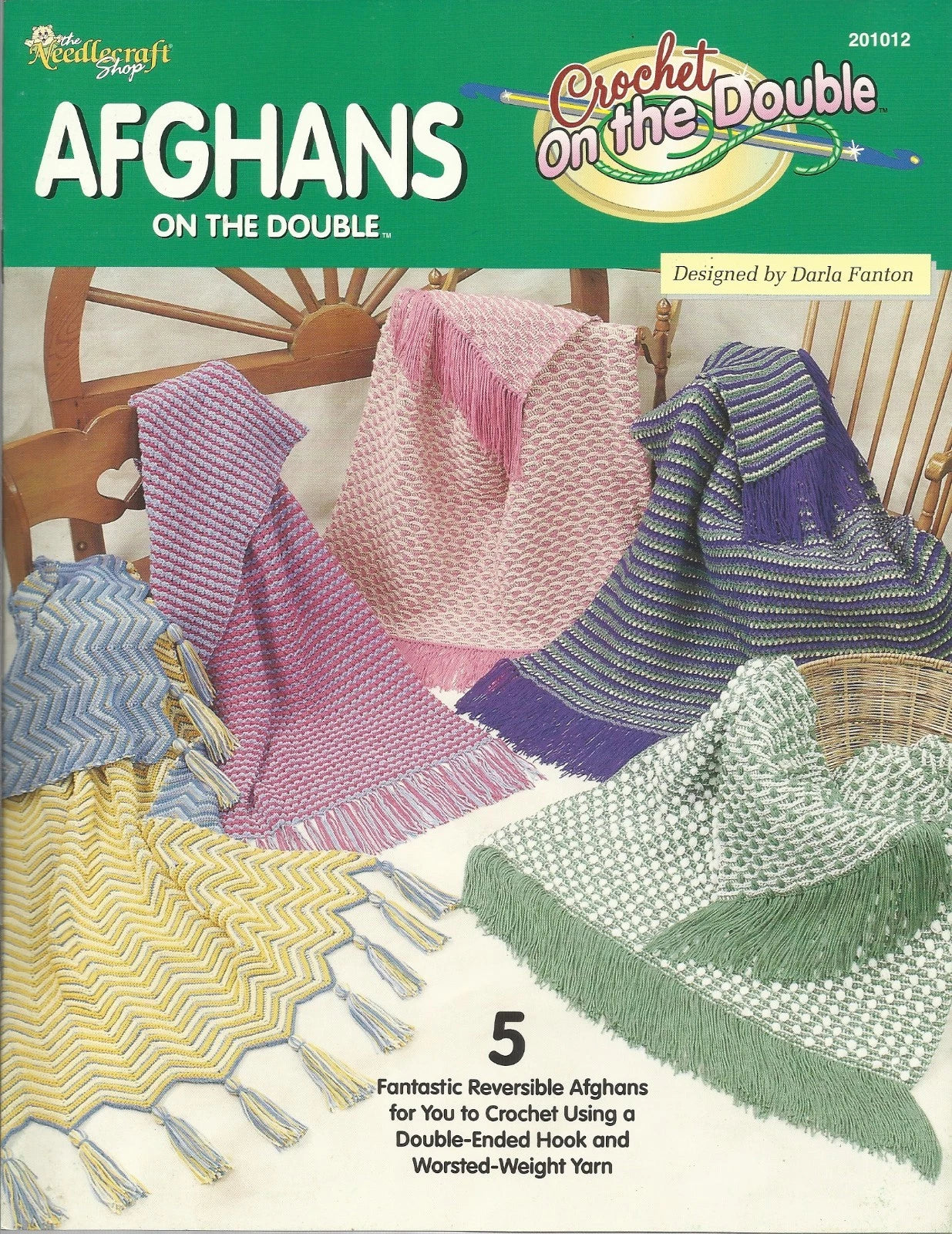 Afghans on the Double Ended Hook Reversible Darla Fanton Crochet Patterns