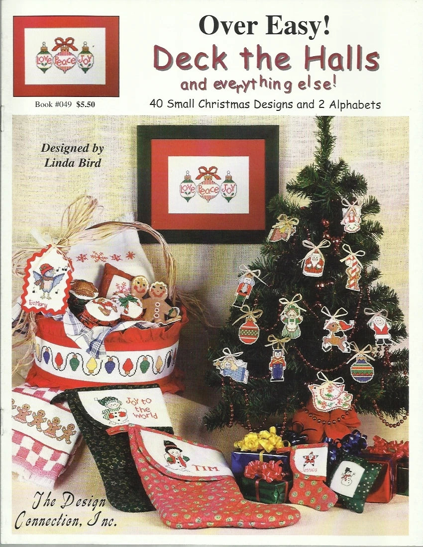 Over Easy Deck the Halls - Linda Bird Cross Stich Patterns