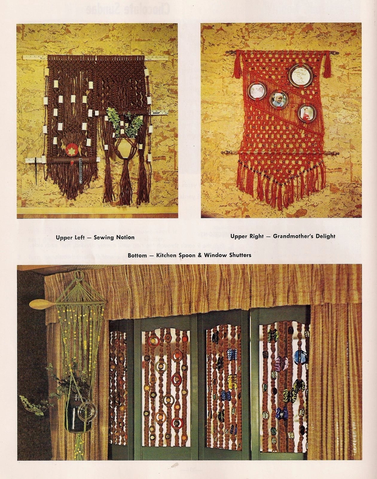To Knot or Not To Knot Macrame Vintage Pattern Instruction Book