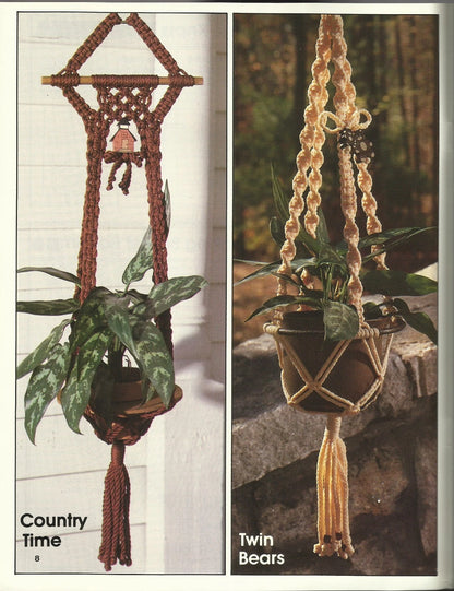 A New Look For Plant Hangers - Claire Lavin Pattern Instruction #8303