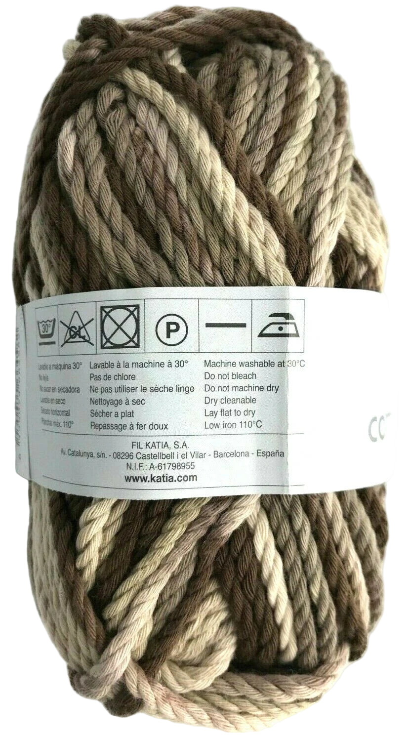 Ball of yarn with a label on a white background