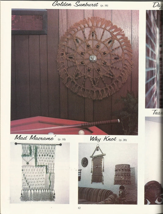 Together Let's Knot Macrame Vintage Pattern Booklet