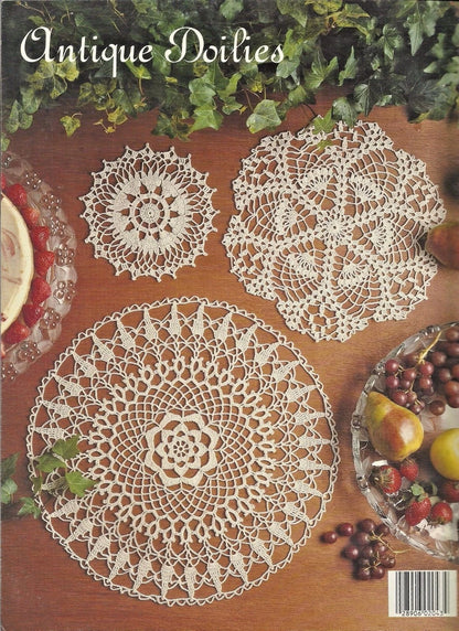 Antique Doilies Crochet Patterns Star Round Pineapple Styles Lucille La Flamme