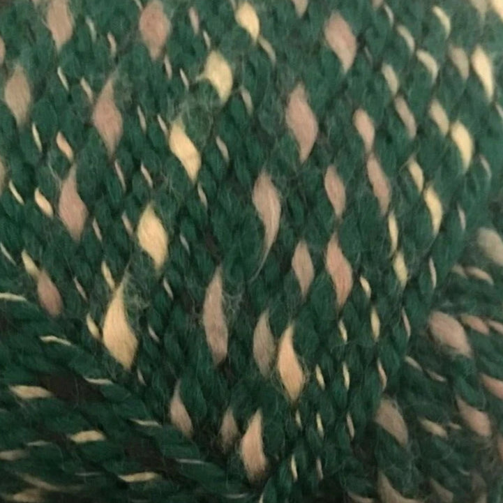 Close-up of green and white braided rope
