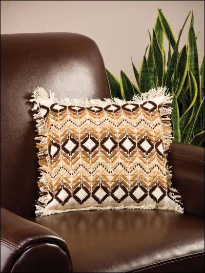 Monk's Cloth 17 Fun & Easy Needlework Embroidery Book - Jeanne Tams