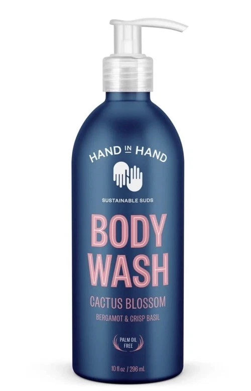 Hand In Hand Cactus Blossom Bergamont & Fresh Basil Body Wash - 10 oz