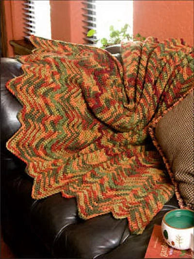 Afghan Variegations Varigated Crochet Patterns Annie's Attic Kim Guzman