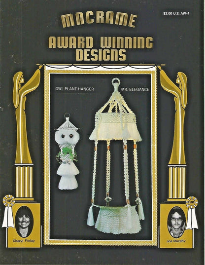 Macrame Award Winning Designs Vintage Pattern Booklet